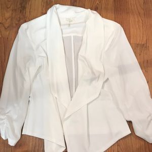 White & Black Silk Blazers